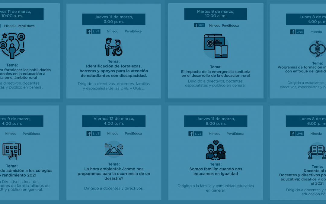 Ciclo de webinars del Observatorio Nacional de Buenas Prácticas e Innovación Educativa